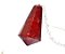 Pêndulo Pedra Quartzo Vermelho Piramidal Lapidado Invertido - Imagem 1