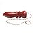 Pêndulo Jaspe Vermelho Pedra Natural Lapidação Egípcio - Imagem 5