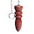 Pêndulo Jaspe Vermelho Pedra Natural Lapidação Egípcio - Imagem 3