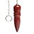 Pêndulo Jaspe Vermelho Pedra Natural Lapidação Egípcio - Imagem 6
