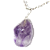 Colar Pedrinha Ametista Natural Rolado Pino Prateado - Imagem 5