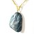 Colar Pedra Natural Apatita Azul  Rolado Pino Dourado - Imagem 4