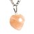 01 Pingente Nlux Mini Coração Quartzo Goiaba 15mm Pino Prata 950 - Imagem 6