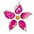 Colar Chapa de Ágata Rosa Pedra Natural Envolto Prateado - Imagem 8