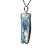01 Pingente Nlux Lâmina Cianita Azul Pedra Natural Pino Prata 950 - Imagem 3