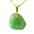 Colar Pedra Natural Quartzo Verde Pino Dourado - Imagem 1