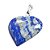 Colar Coração Pedra Lapis Lazuli Pino e Perinha Prata 950 - Imagem 3