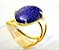 Anel Pedra Estrela Cabochão Oval Pequeno Dourado REFF CP9681 - Imagem 2
