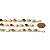 Pulseira Margarida Pedras Mistas Natural Rolada Dourado - Imagem 7