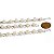Pulseira Margarida Quartzo Leitoso Natural Rolada Prateado - Imagem 5