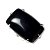 Anel Obsidiana Negra Retangular Natural  Prateado - Imagem 4