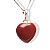 01 Pingente Nlux Mini Coração Jaspe Vermelho 15mm Pino Prata 950 - Imagem 5