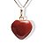 01 Pingente Nlux Mini Coração Jaspe Vermelho 15mm Pino Prata 950 - Imagem 3
