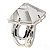 Anel Piramide Cristal Pedra Natural Prata 950 Aro Ajustável - Imagem 3