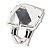 Anel Piramide Cristal Pedra Natural Prata 950 Aro Ajustável - Imagem 5