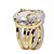 Anel Especial Cristal Cabochão Facetado na Garra Dourado - Imagem 5