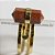 Anel Micro Pontinha Pedra do Sol Bi Ponta Ajustavel Dourado - Imagem 4