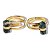 Anel Micro Pontinha Ágata Natural Bi Ponta Ajustável Dourado - Imagem 7