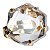 Anel Estrela de Davi ou Selo de Salomao Pedra Cristal Anel Montado na Garra Dourado - Imagem 7