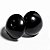 Brinco Button Disco 15mm Pedra Obsidiana Negra Natural Prata 950 - Imagem 8
