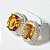 Brinco Gema Citrino Facetada Pedra Prata 950 com Zirconia - Imagem 2