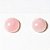 Brinco Topinho Disco 10mm Pedra Quartzo Rosa Prata 950 - Imagem 1