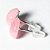 Brinco Topinho Disco 10mm Pedra Quartzo Rosa Prata 950 - Imagem 2