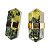 Brinco Micro Bi Ponta Pedra Serpentinita Envolto Dourado - Imagem 3