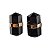 Brinco Micro Bi Ponta Pedra Obsidiana Negra Envolto Dourado - Imagem 6