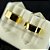 Brinco Micro Bi Ponta Envolto Cristal Pedra Quartzo Dourado - Imagem 1