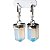 Brinco Argola Micro Pontinha Pedra da Lua Montagem Prateado - Imagem 4