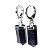 Brinco Argola Micro Pontinha Pedra Estrela Montagem Prateado - Imagem 3