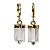 Brinco Argola Micro Pontinha Cristal Montagem Dourada - Imagem 4