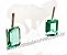 Conjunto Anel e Brinco Retângulo Facetado Obsidiana Verde Prata 950 - Imagem 5