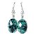 Conjunto Brinco e Pingente Pedra Esmeralda Natural Prata 950 - Imagem 6