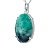 Conjunto Brinco e Pingente Pedra Esmeralda Natural Prata 950 - Imagem 4