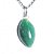 Colar Mini Navete Quartzo Verde Natural 22mm Pino Prata 950 - Imagem 1