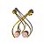 Brinco Boomerang Montagem Pedra Quartzo Rosa Dourado - Imagem 3