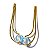 Brinco Boomerang Pedra da Lua Opalina Montagem Dourado - Imagem 4