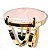 Conjunto Anel Brinco e Pingente Quartzo Rosa Natural Dourado - Imagem 2