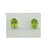 Brinco Pedra Peridoto Verde Facetado Tarraxa Prata 950 - Imagem 3