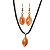 Conjunto Pingente e Brinco Quartzo Cherry Navete Dourado - Imagem 4