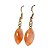 Conjunto Pingente e Brinco Quartzo Cherry Navete Dourado - Imagem 3