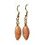 Conjunto Pingente e Brinco Amazonita Pêssego Navete Dourado - Imagem 6