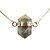 Colar Pedra Unakita Micro Bi Ponta Natural Envolto Dourado - Imagem 2