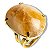1 Anel Citrino Cabochão Oval Montagem Dourado Aro Ajustavel - Imagem 10