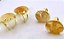 1 Anel Citrino Cabochão Oval Montagem Flash Dourado Aro Ajustavel REF 20.4 - Imagem 1