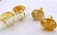 1 Anel Citrino Cabochão Oval Montagem Flash Dourado Aro Ajustavel REF 20.4 - Imagem 4
