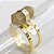 Anel Micro Pontinha Rutilo Bi Ponta Aro Ajustavel Dourado - Imagem 1