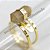 Anel Micro Pontinha Rutilo Bi Ponta Aro Ajustavel Dourado - Imagem 4